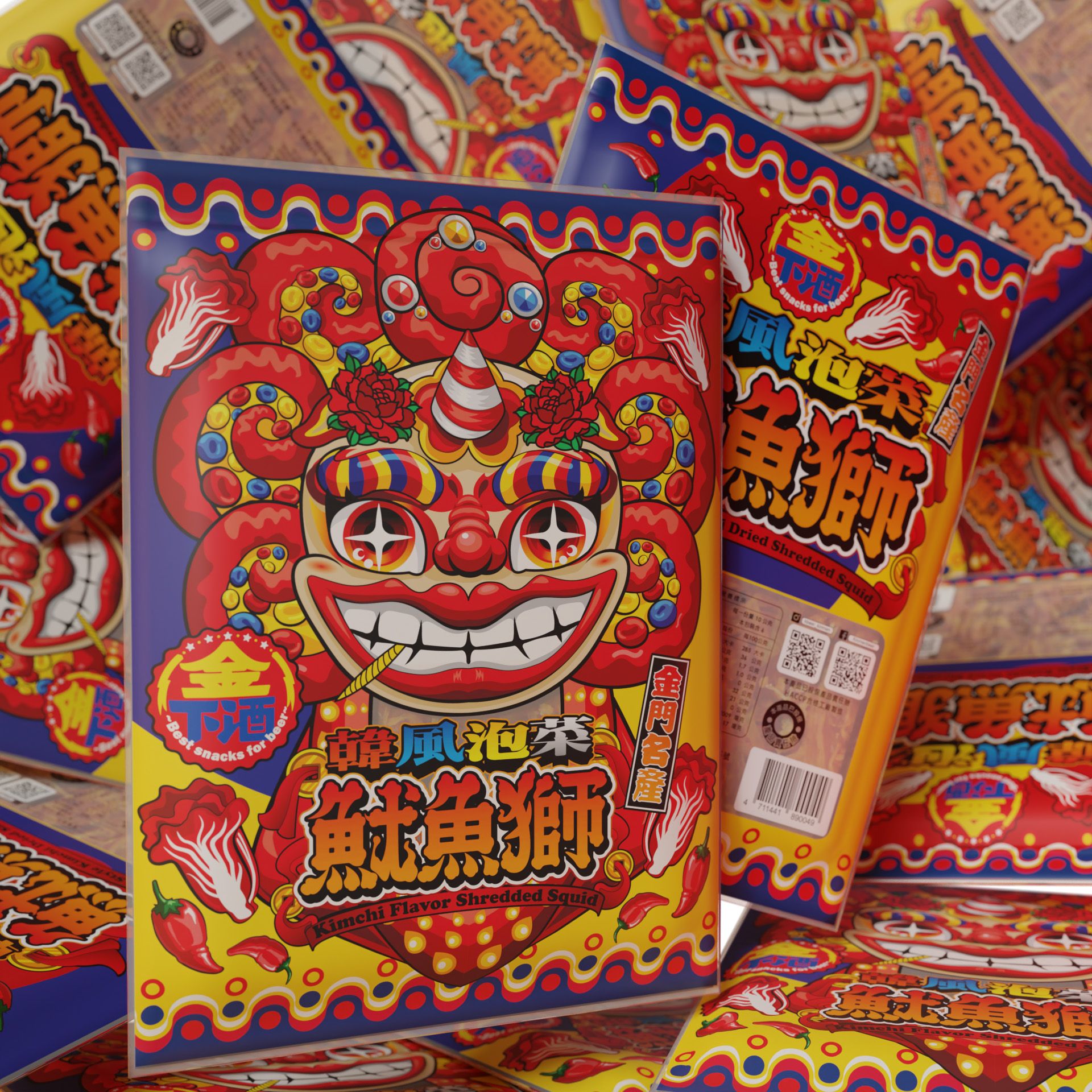 【韓風泡菜魷魚獅】金下酒｜金門限定｜金門伴手禮｜下酒零食