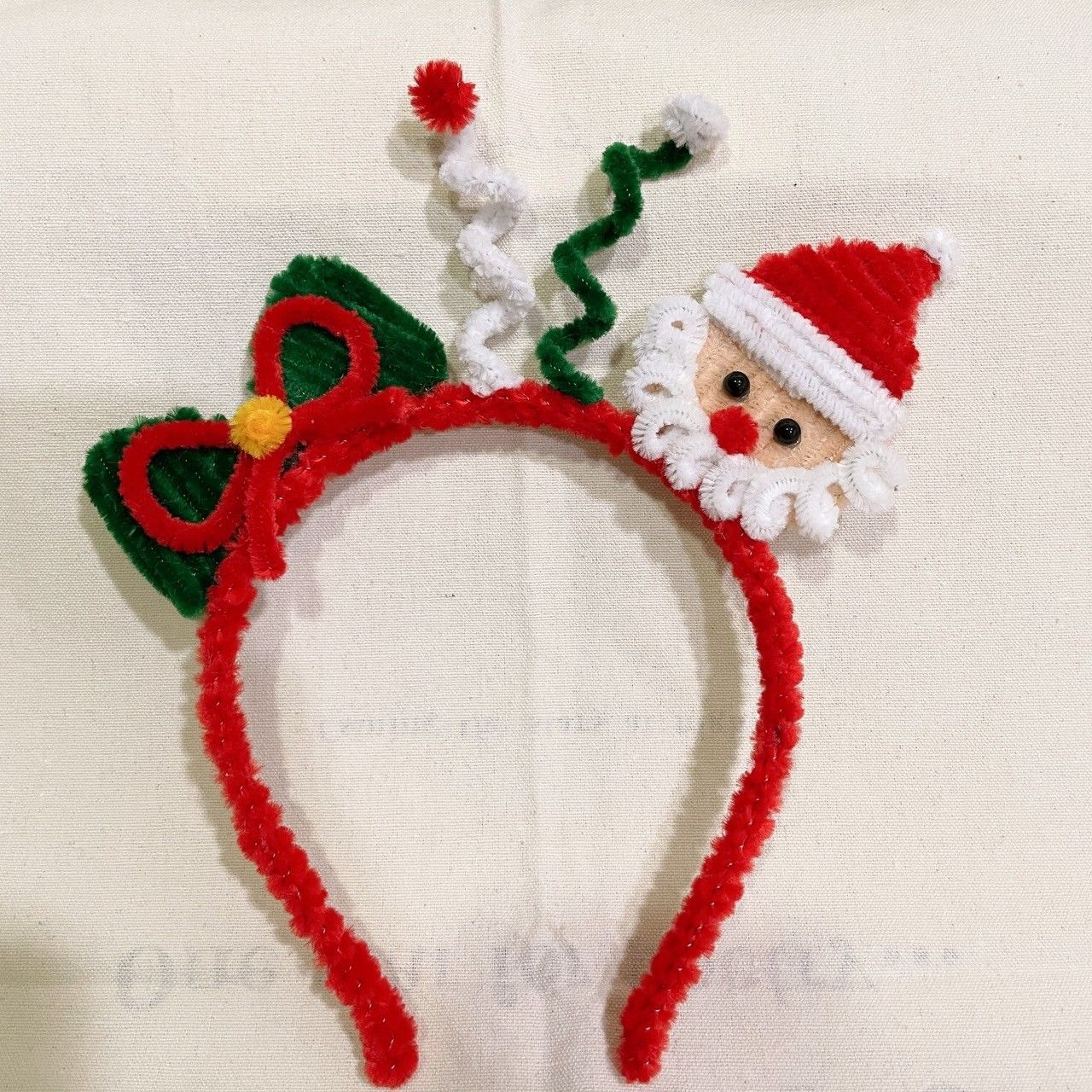 聖誕老人髮箍 手工 聖誕節 耶誕節