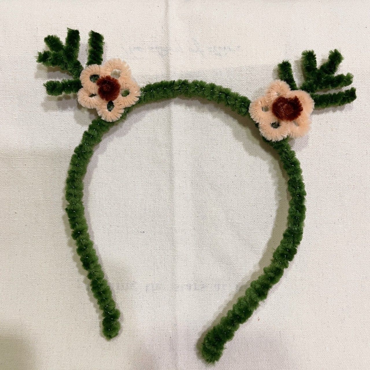 聖誕綠角髮箍 手工 聖誕節 耶誕節