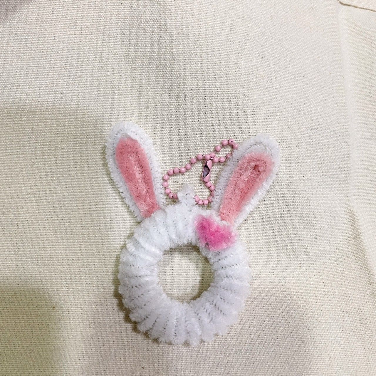 愛心兔子 鑰匙圈 掛件 吊飾 手工