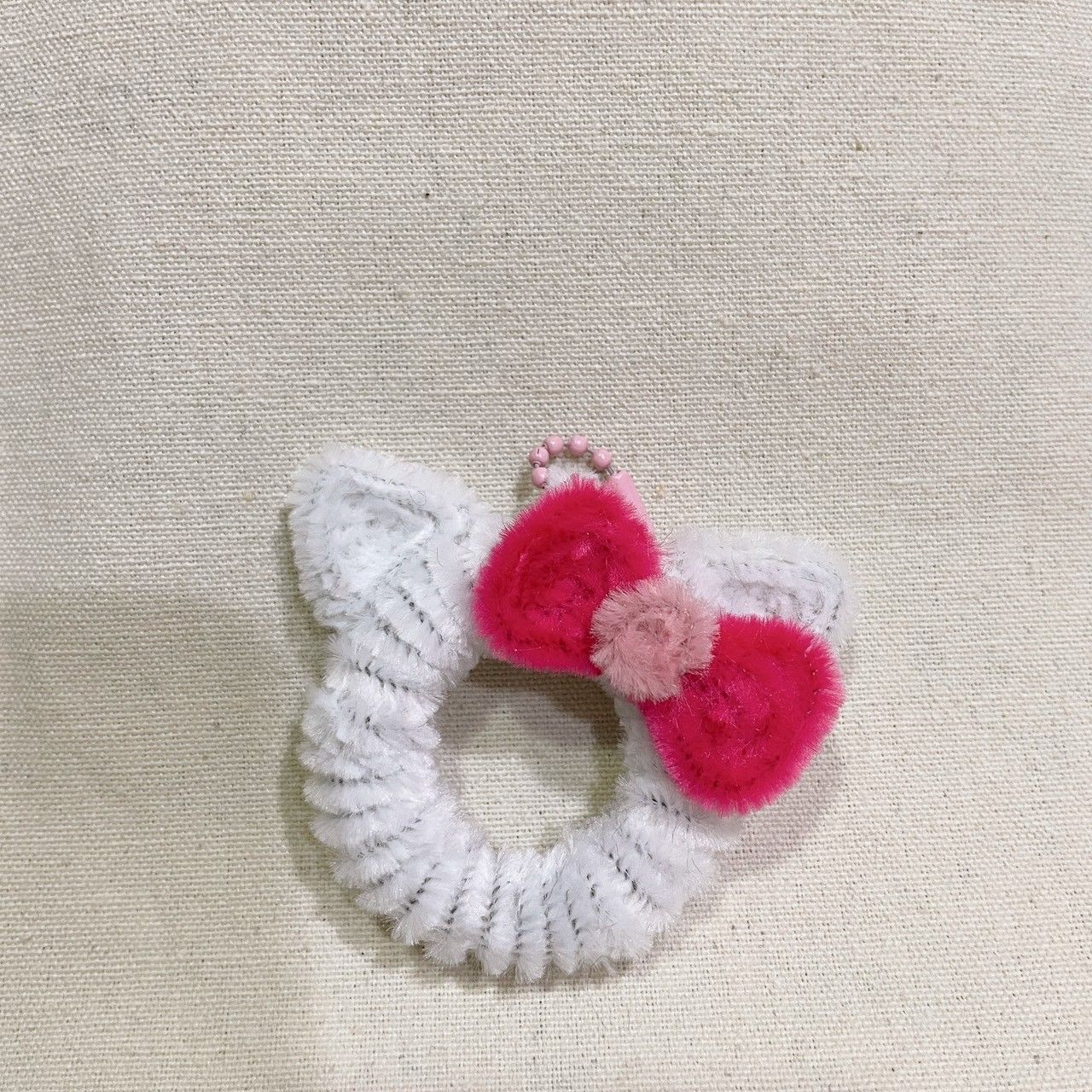 蝴蝶結貓咪 鑰匙圈 掛件 吊飾 手工