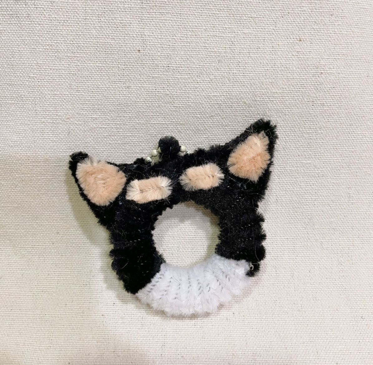 黑色柴犬 鑰匙圈 掛件 吊飾 手工