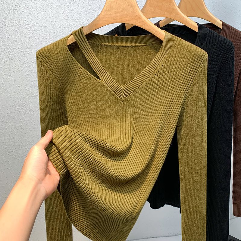 s.jc23112206-針織V領套頭毛衣