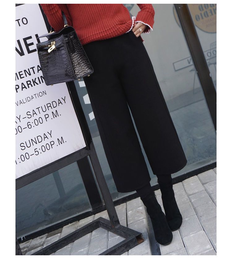 s.jc23112210-韓版毛呢直筒褲