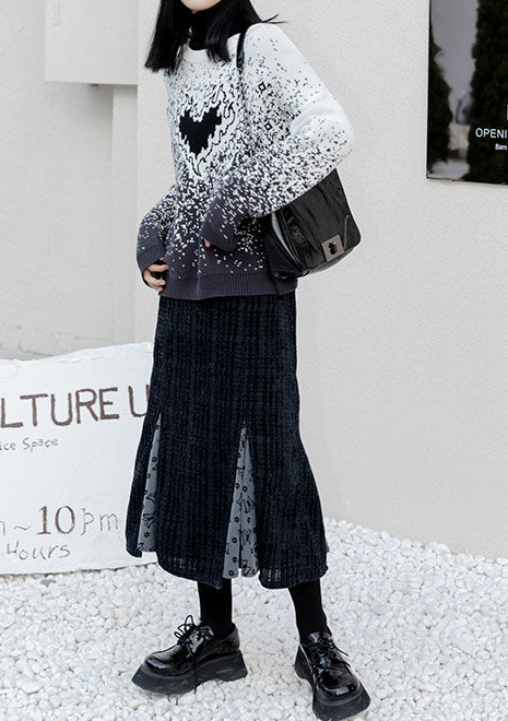 s.jc23112405 毛呢魚尾半身裙