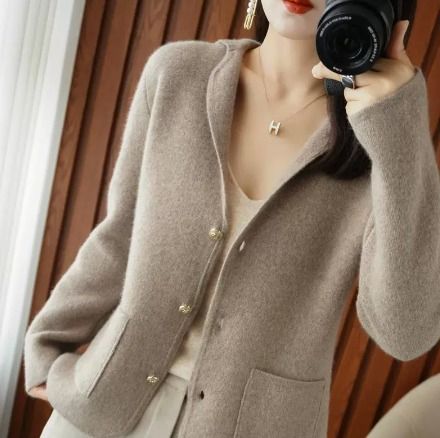 # s.jc23112702 秋冬羊毛開襟衫韓版西裝毛線外套