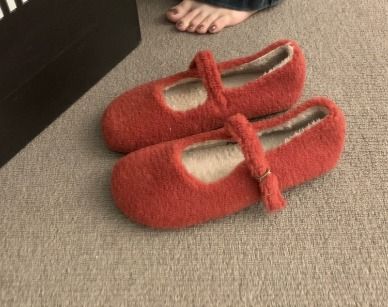 # s.jc23112903 2023新款復古森林系絨毛女鞋