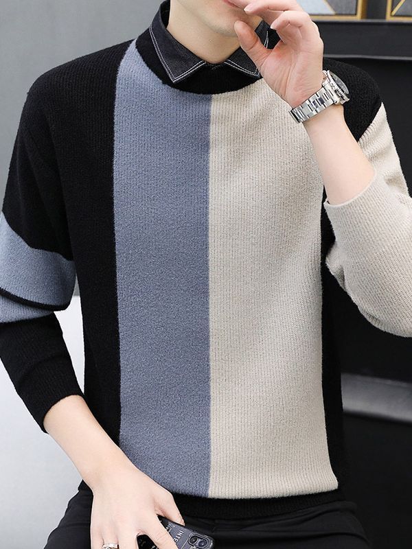 # s.jc23120301M2023秋冬男士時尚休閒針織衫