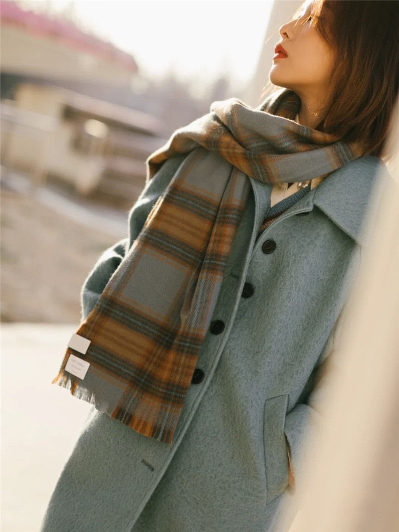 #s.jc24010317 韓版仿羊絨保暖圍巾