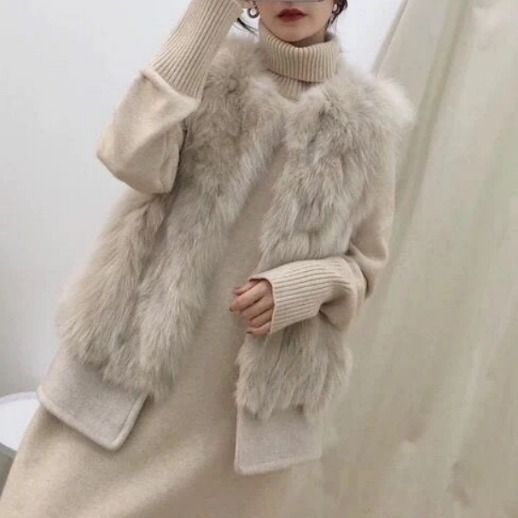 # s.jc24010802w 毛茸茸仿皮草馬甲