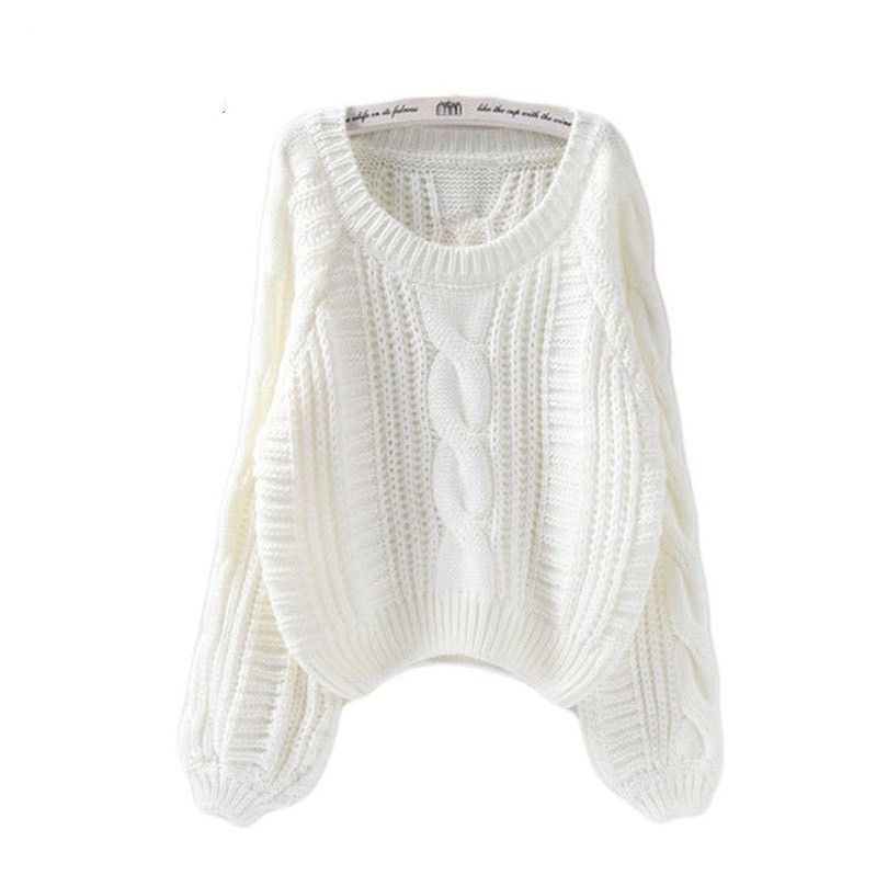 # s.jc24012902w 韓版燈籠袖麻花毛衣