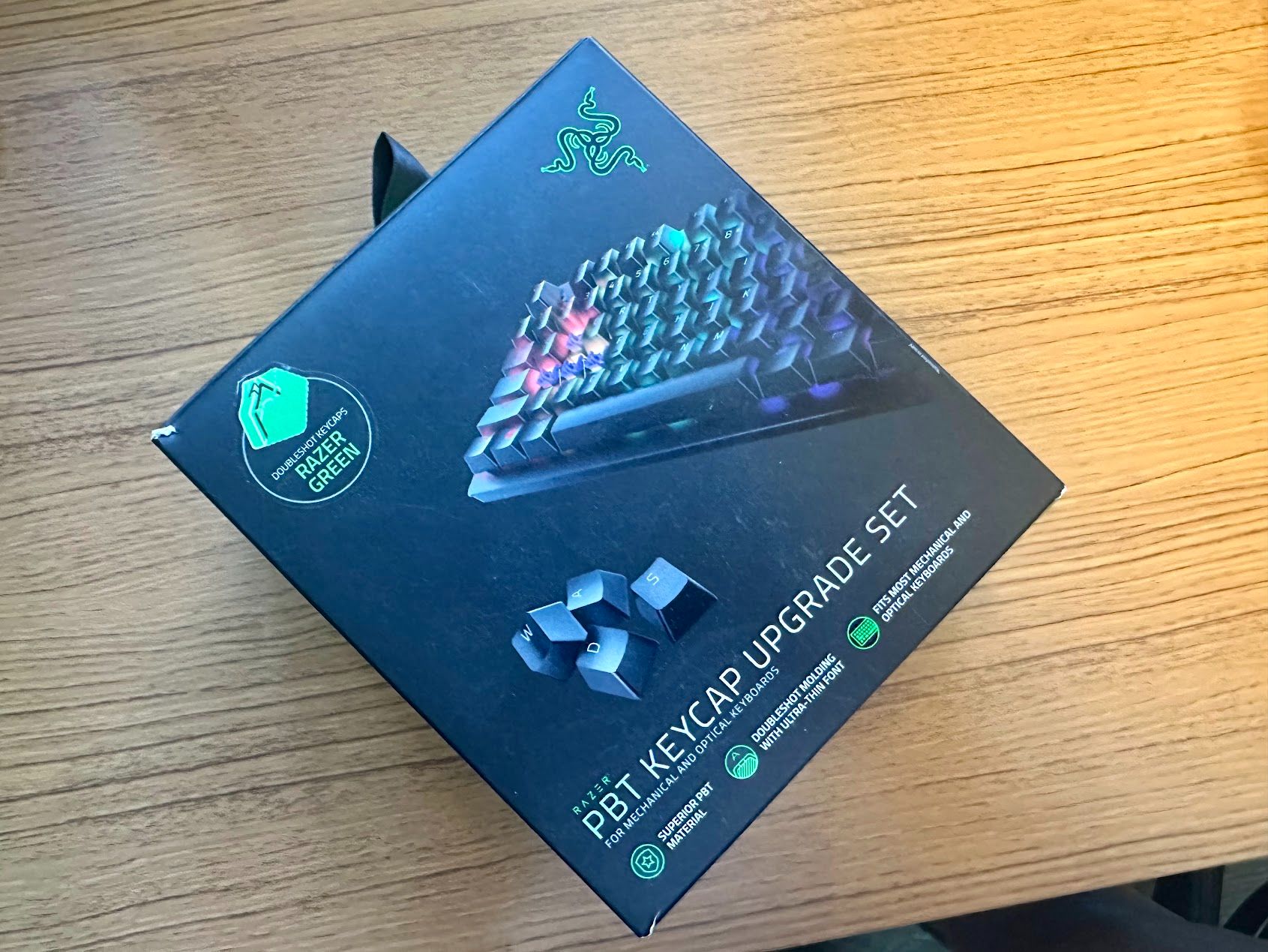 Razer PBT原廠鍵帽 （白/幻影白/綠）