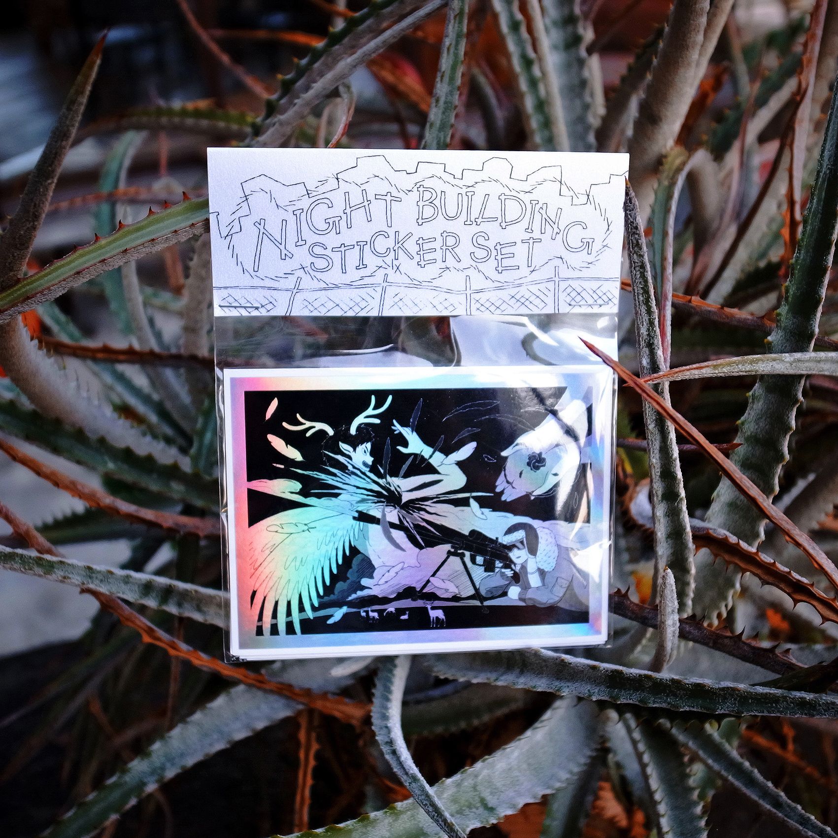 《 Nightbuilding 》雷射貼紙