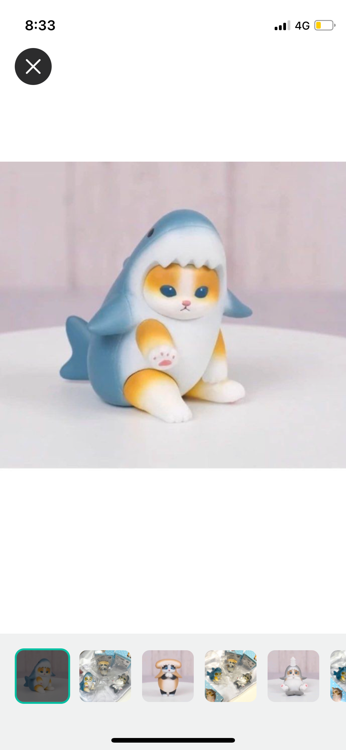 🐱Mofusand鯊魚貓貓扭蛋盒玩 日版🦈💙