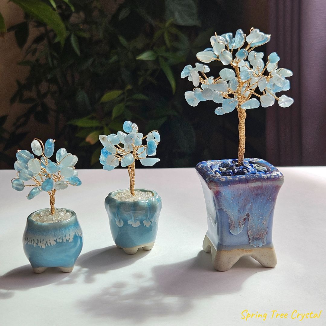 手作寶石樹|海藍寶