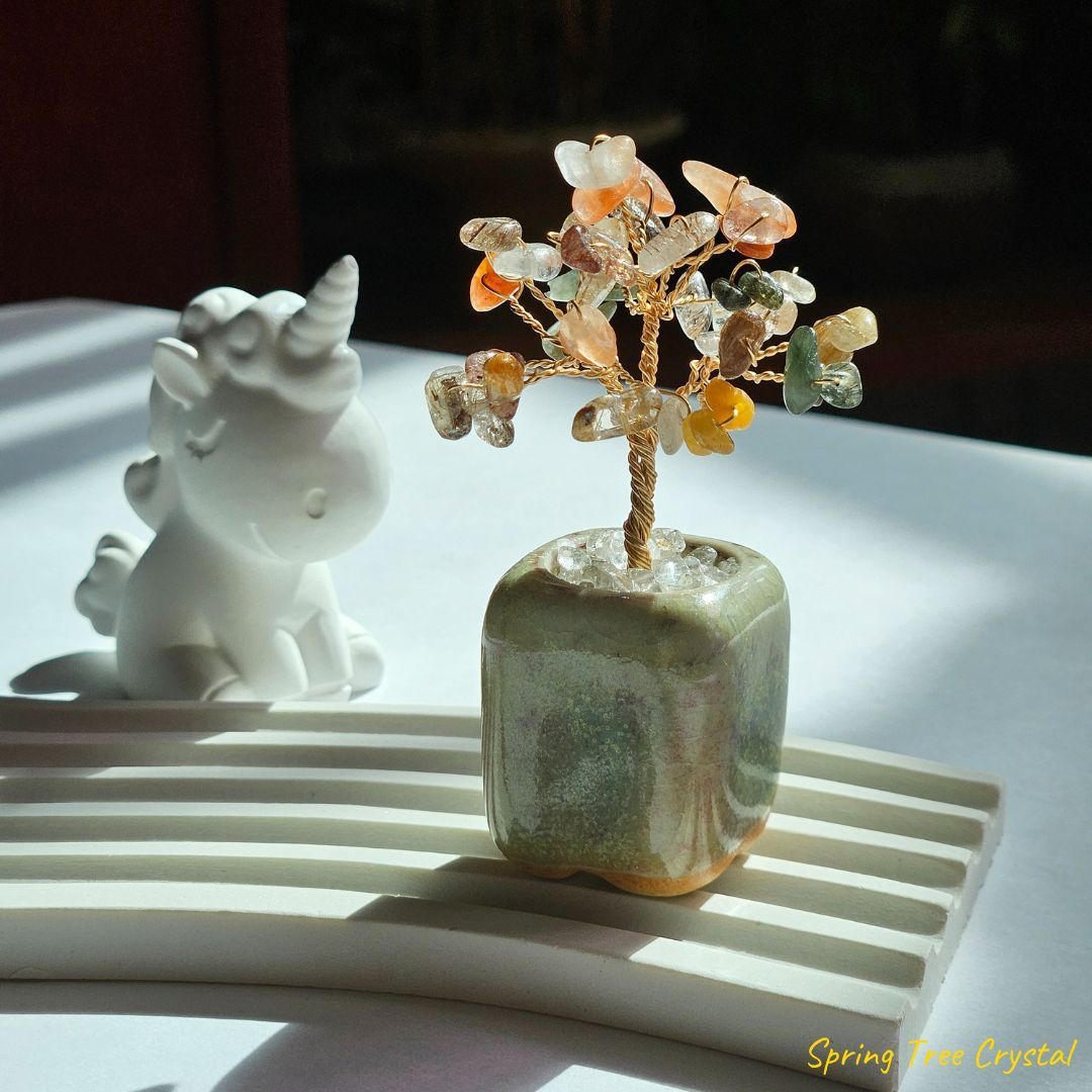 手作水晶樹|彩髮晶
