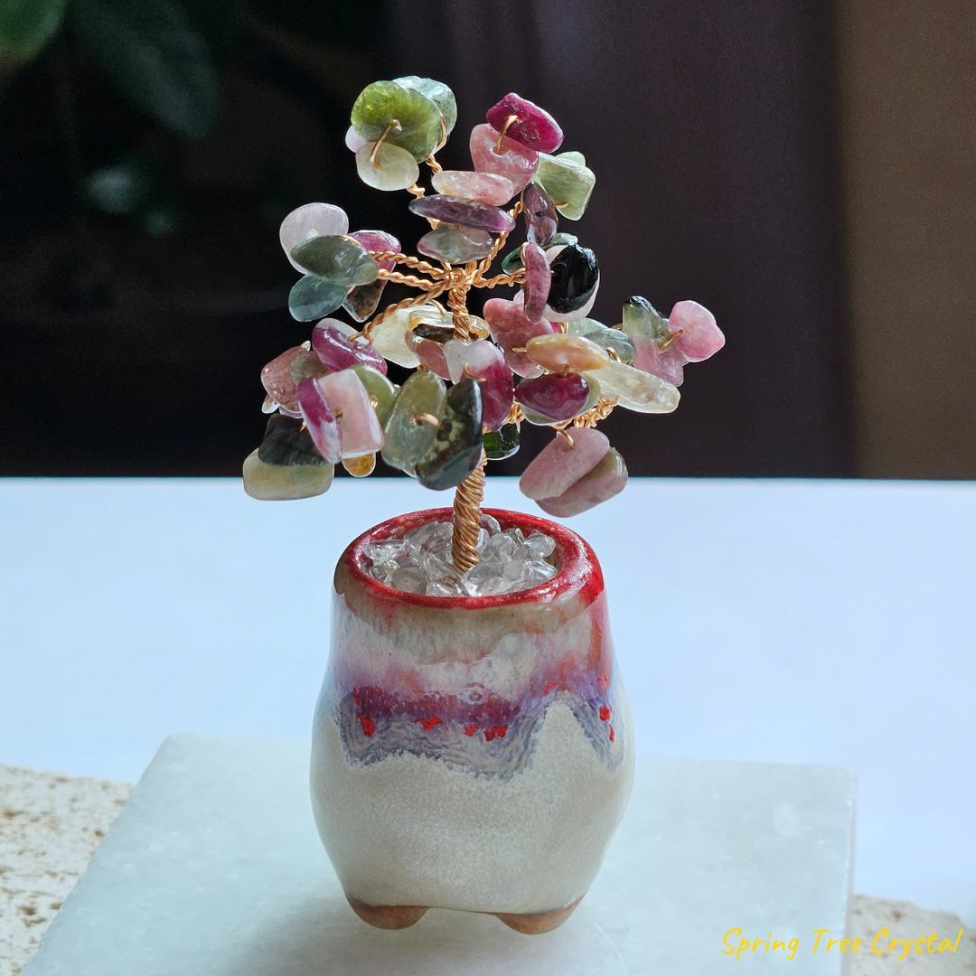 手作寶石樹|彩碧璽