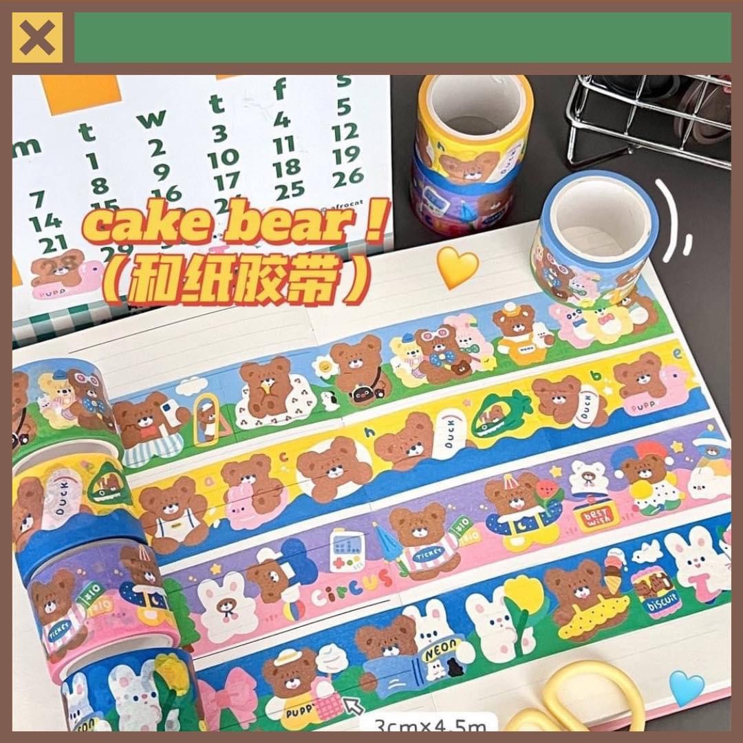 《預購》 🐻可愛小熊紙膠帶🐻