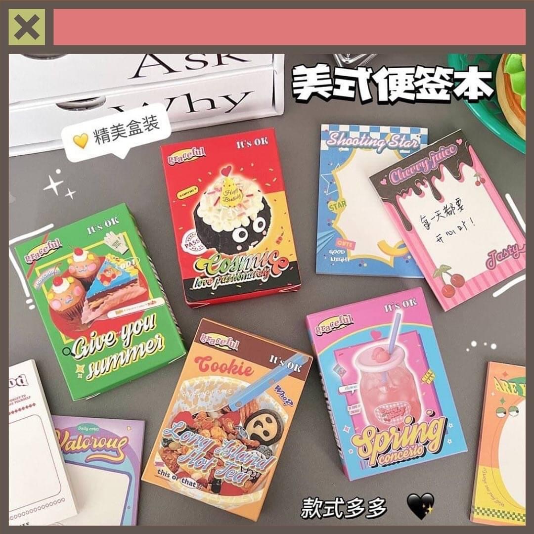 《預購》 🍔美式復古便條本🍔