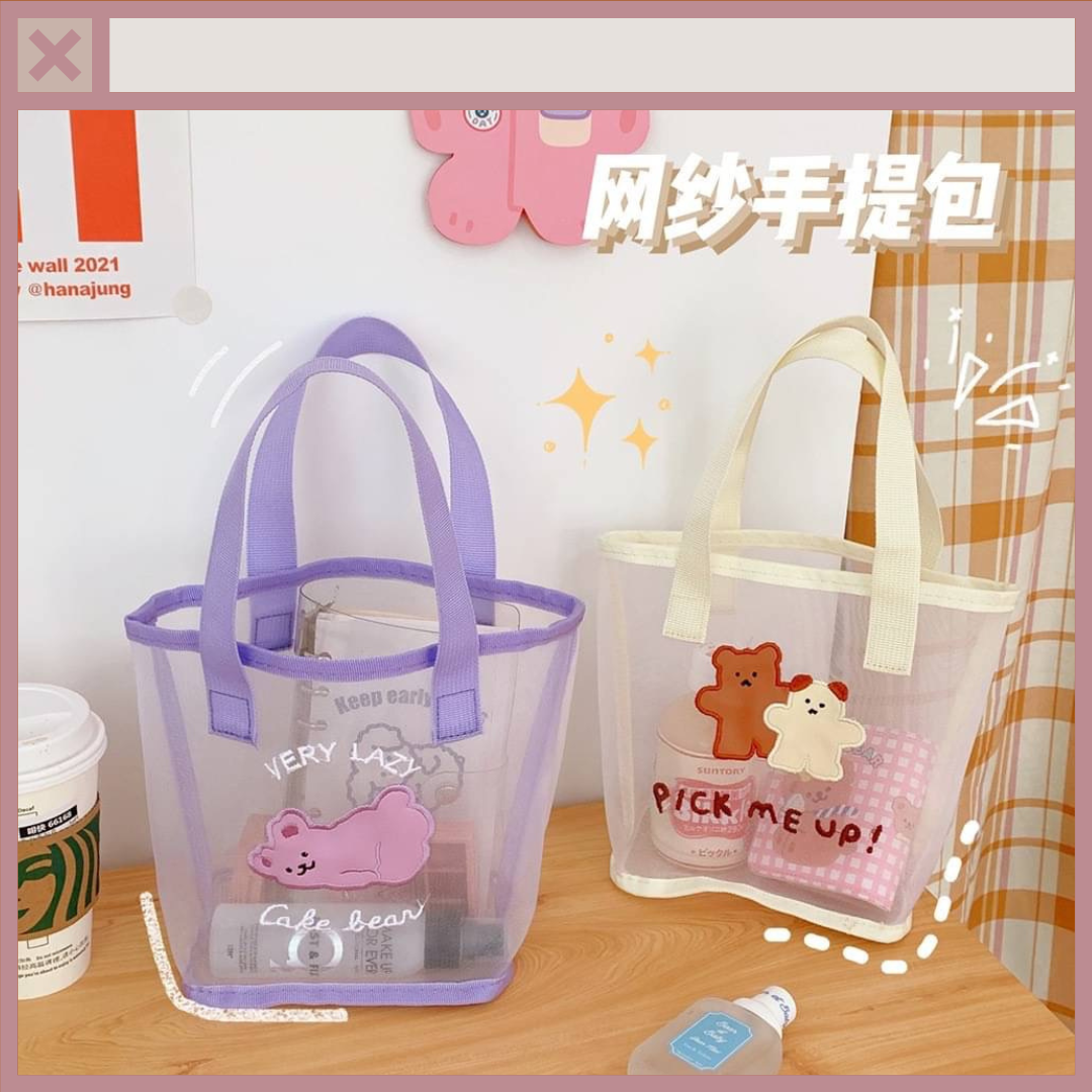 《預購》 🐻INS網紗提袋🐻