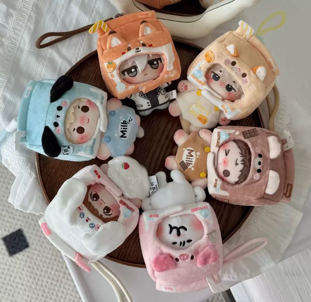 【全新】牛奶盒（帽子、褲子、尾巴、掛繩）