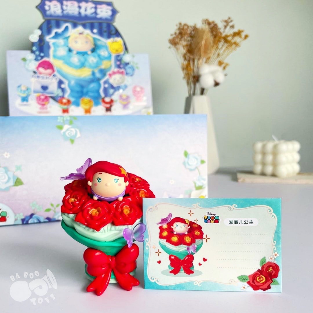 迪士尼 tsumtsum 松松 浪漫花束 盲盒 花束 小熊維尼 艾莉兒 艾莎 妙妙貓【台灣現貨】叭布玩具