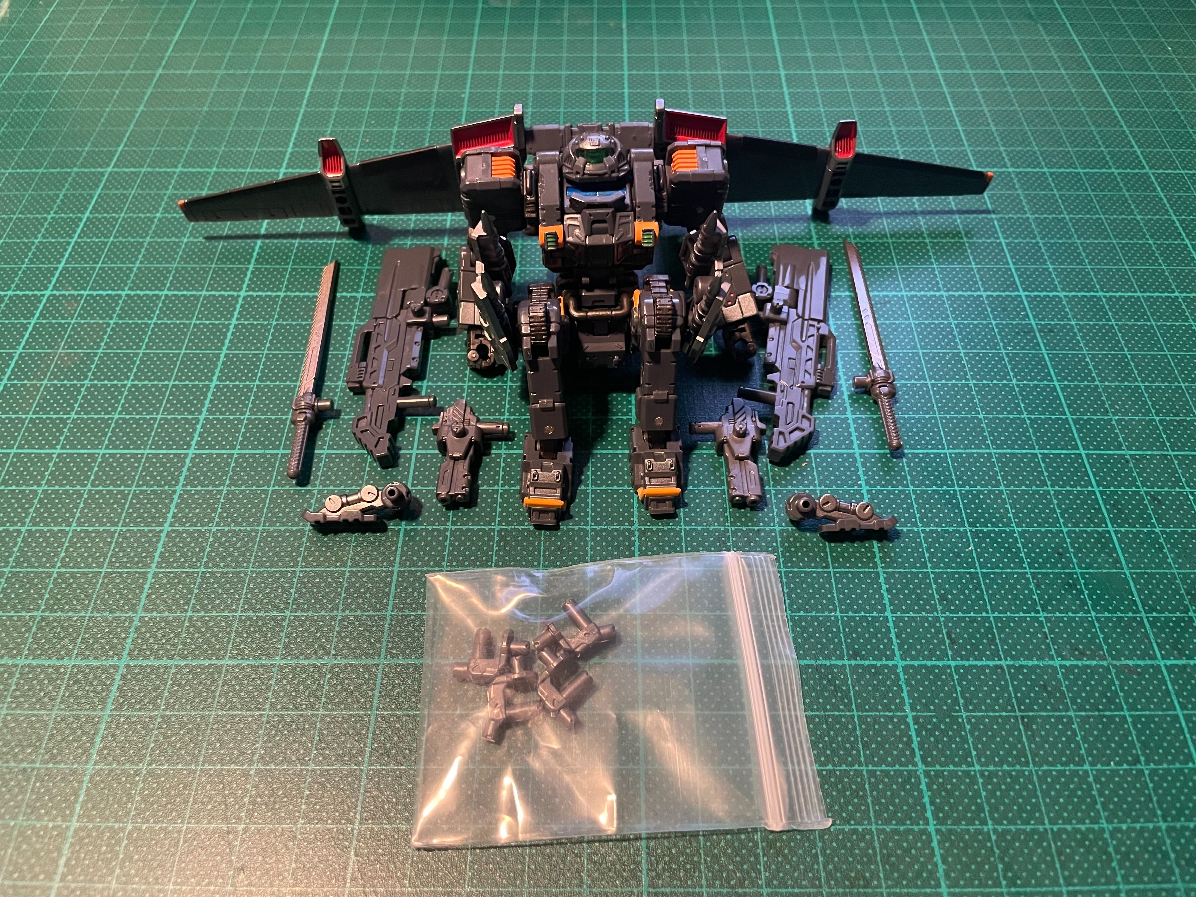 ［無盒/無小人］Diaclone TM-02 TM02 AIRBORNE UNIT（盾牌是銀色的）戴亞克隆 戴雅克隆