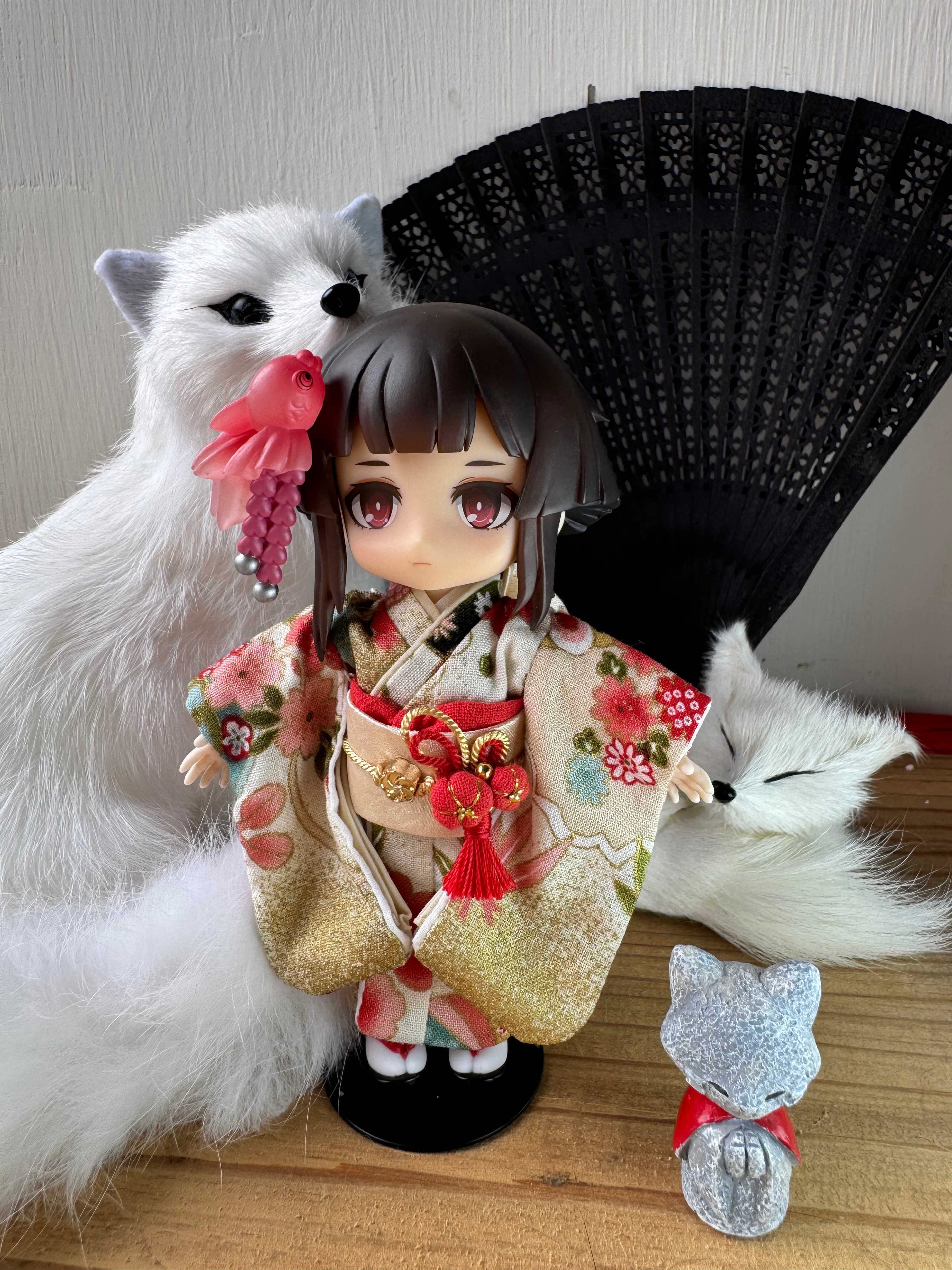 【OB11】振袖和服～米金款