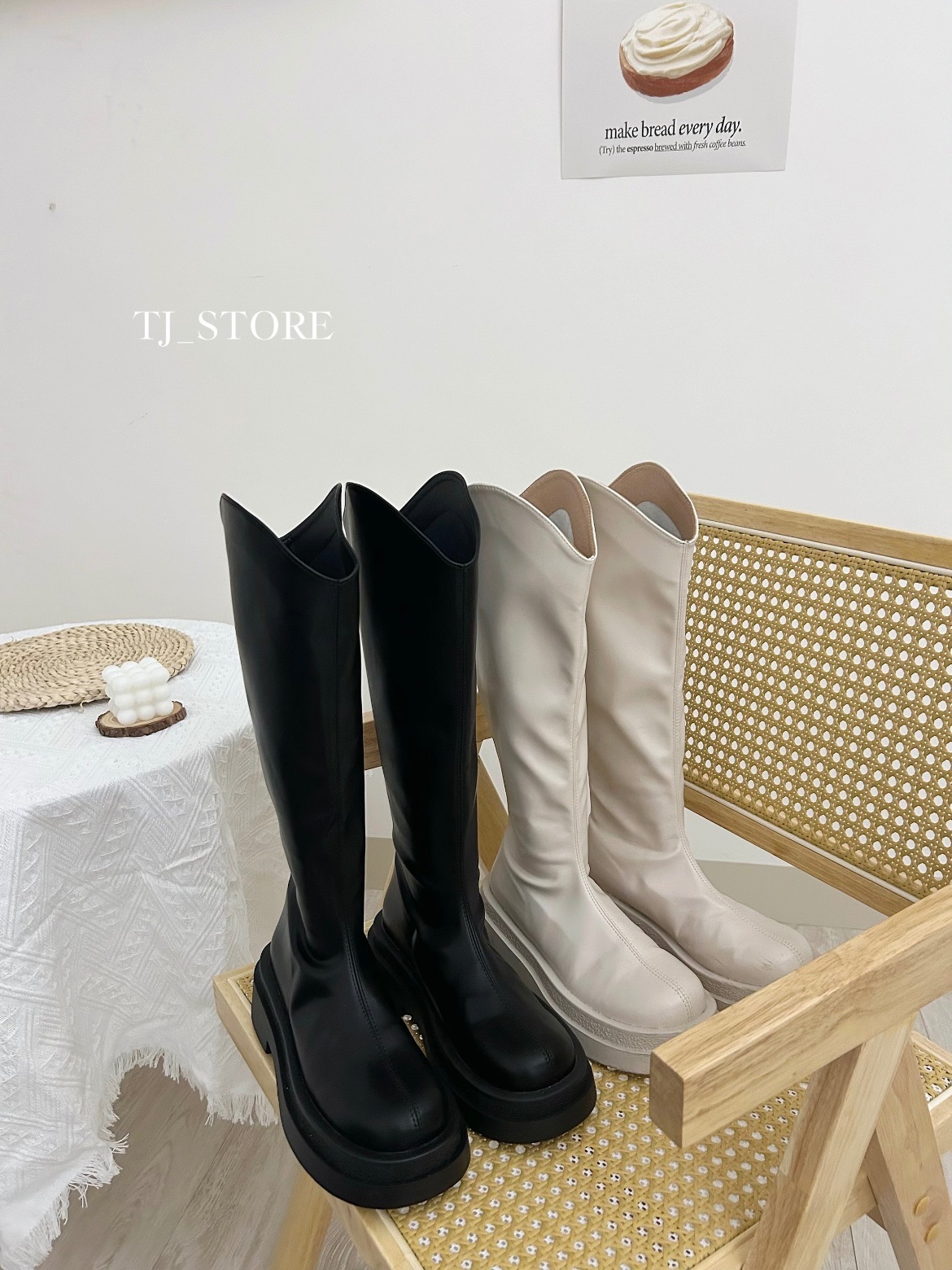 （現貨+預購）韓系顯瘦顯長V口長靴（任兩雙免運）