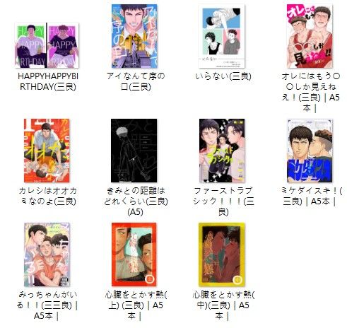 ｜日文二手｜灌籃高手同人誌｜14X7 三良專區