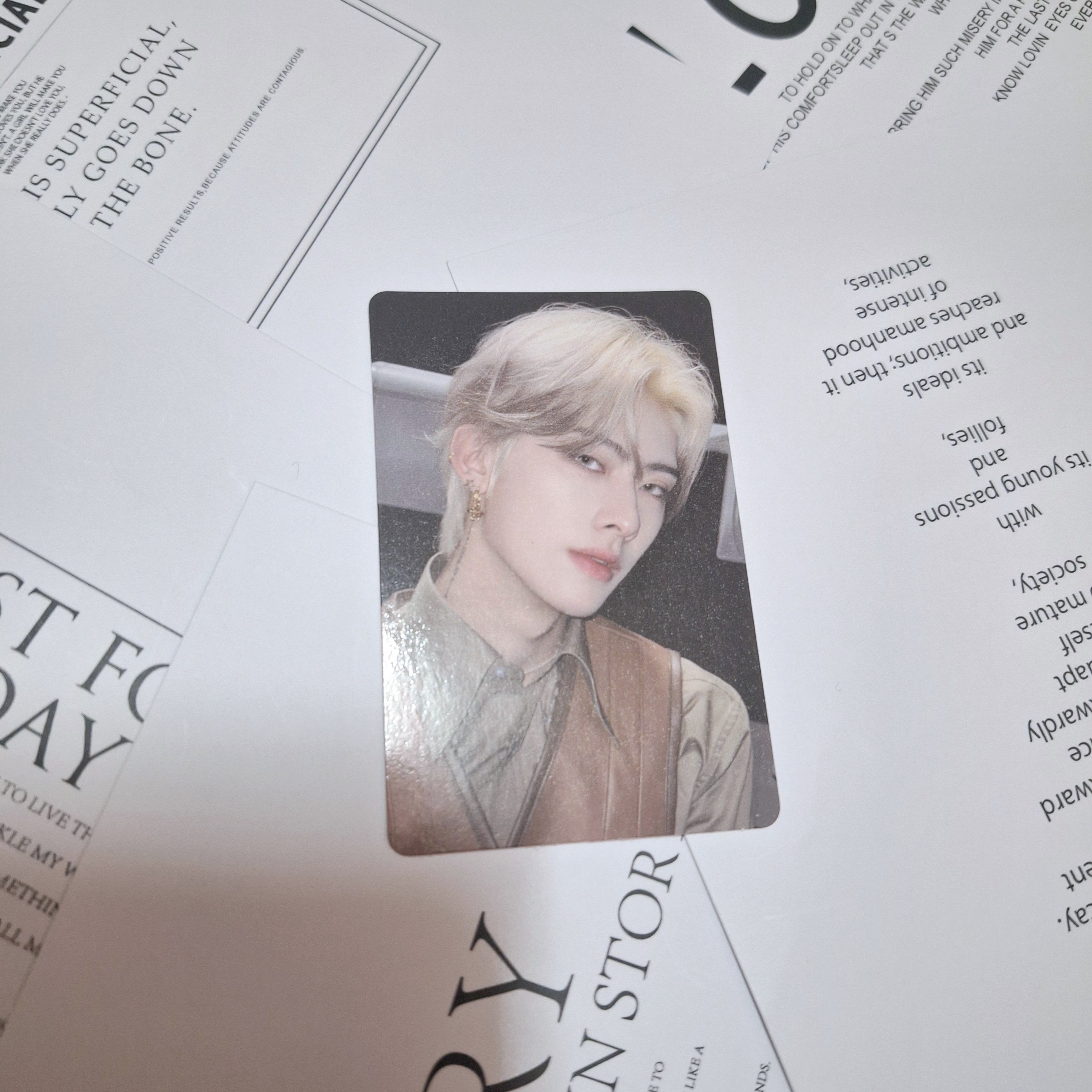 ​₊ ⑅ ZB1＞沈泉銳Ricky  melting point pob photocard／迷二單封