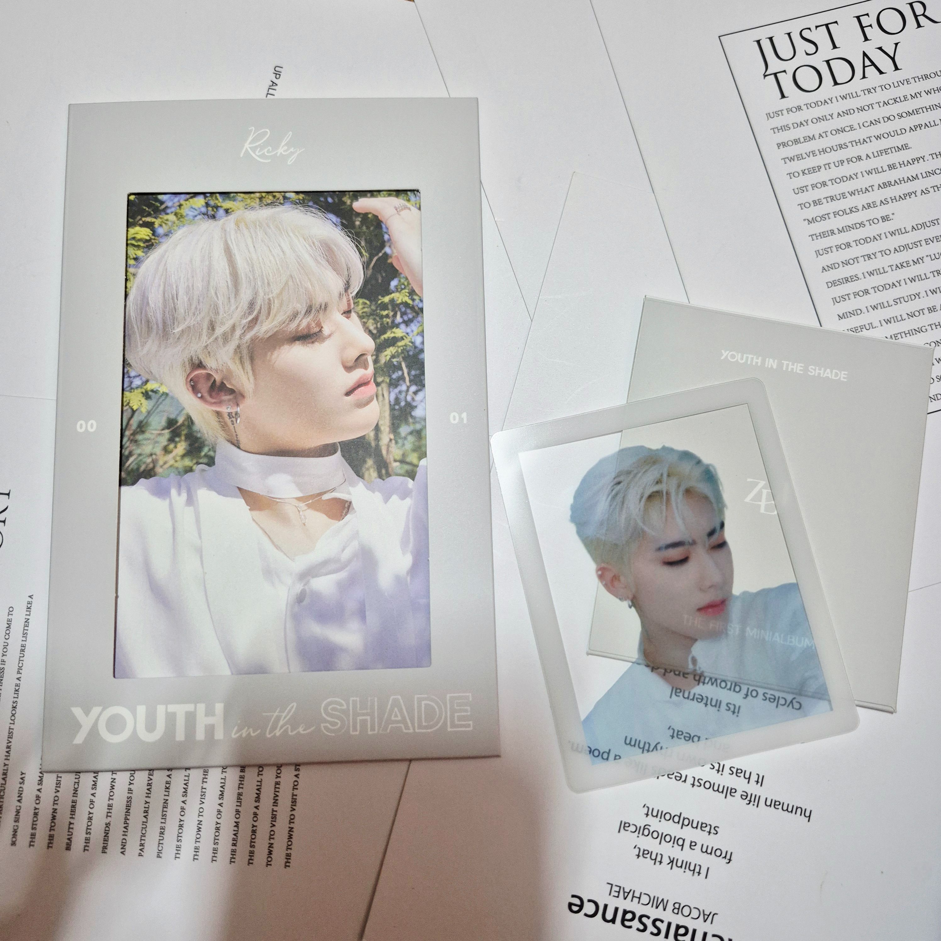 ​₊ ⑅ ZB1 ＞ YOUTH IN THE SHADE 迷你一輯 RICKY沈泉銳／成韓彬 透明卡