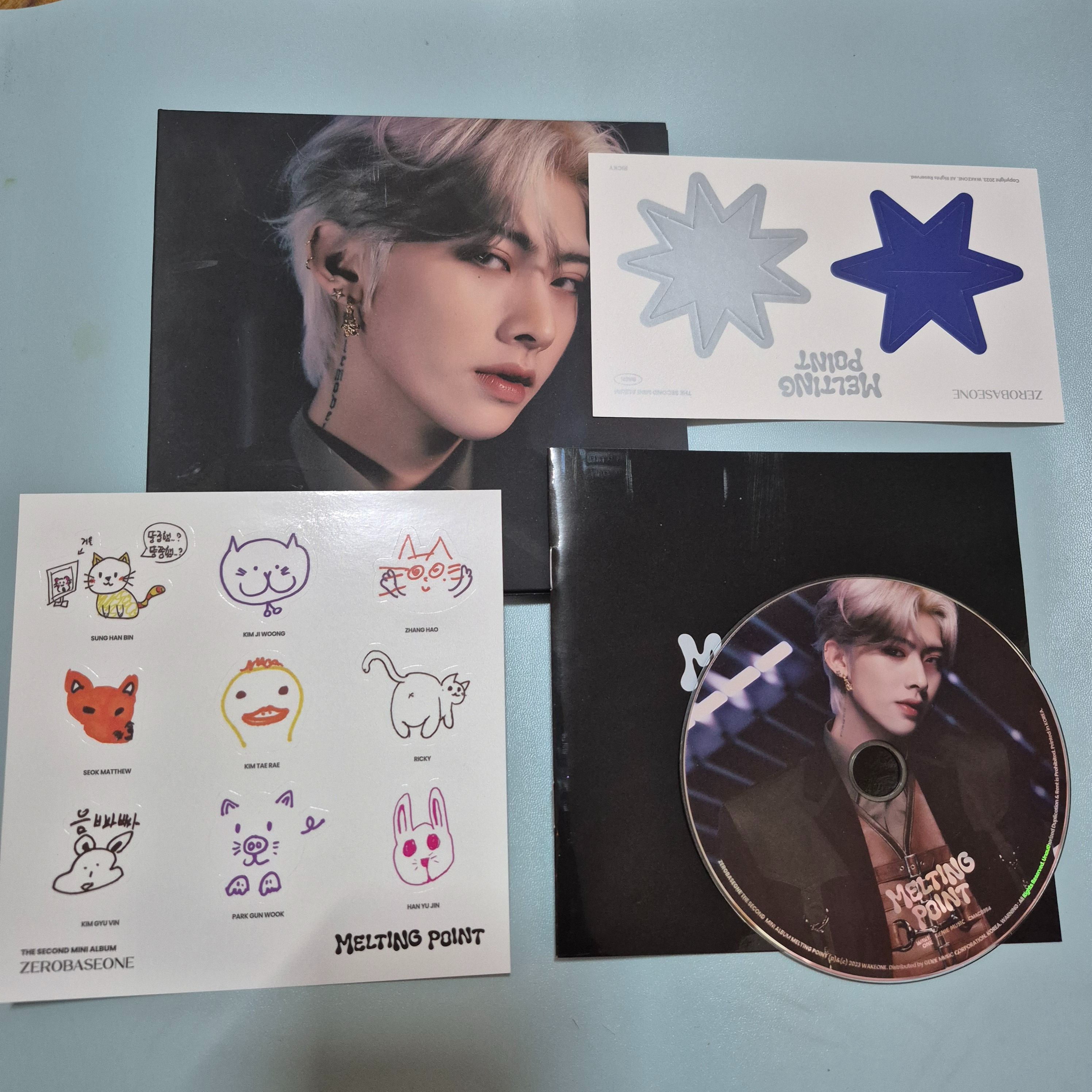 ​⑅ ZB1/個人單封＞ RICKY​ 沈泉銳 MELTING POINT.DIGIPACK VER.