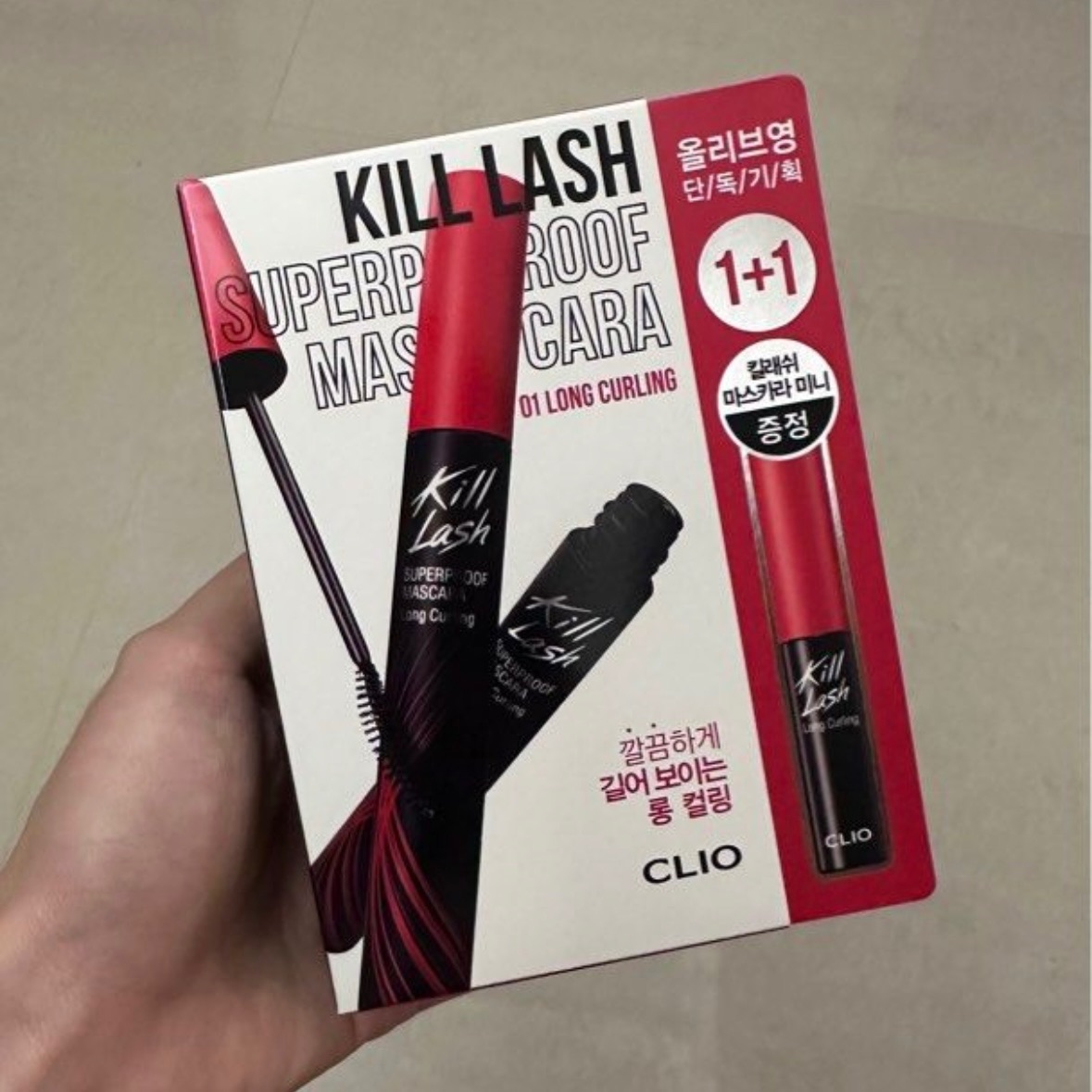 全新 CLIO睫毛膏01 自然纖長
