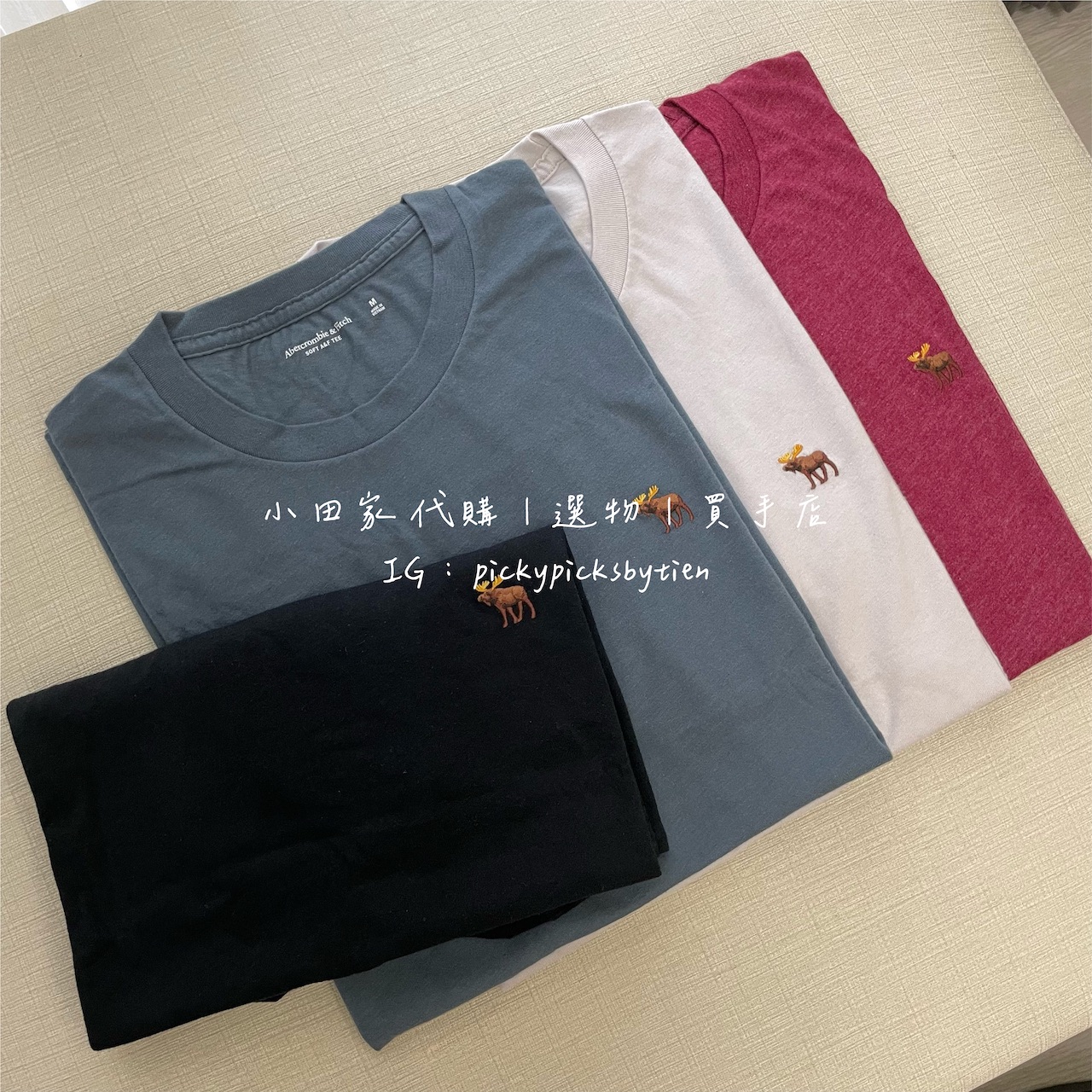 小田家代購♡ A＆F短袖上衣 🦌 新款 刺繡小麋鹿