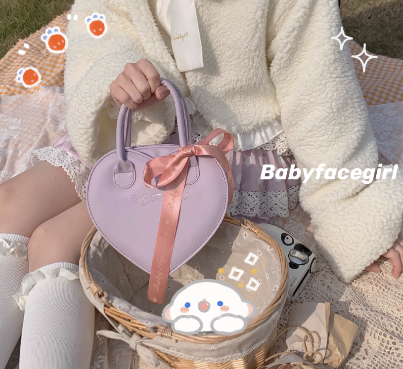 BabyFaceGirl原創 小愛心JK制服斜挎小包包
