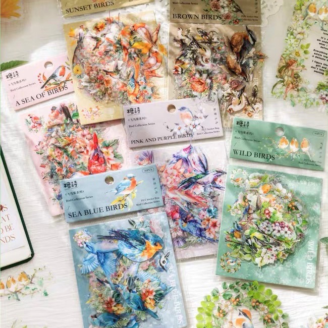 【飛鳥集】PET透明防水貼紙包（30張）