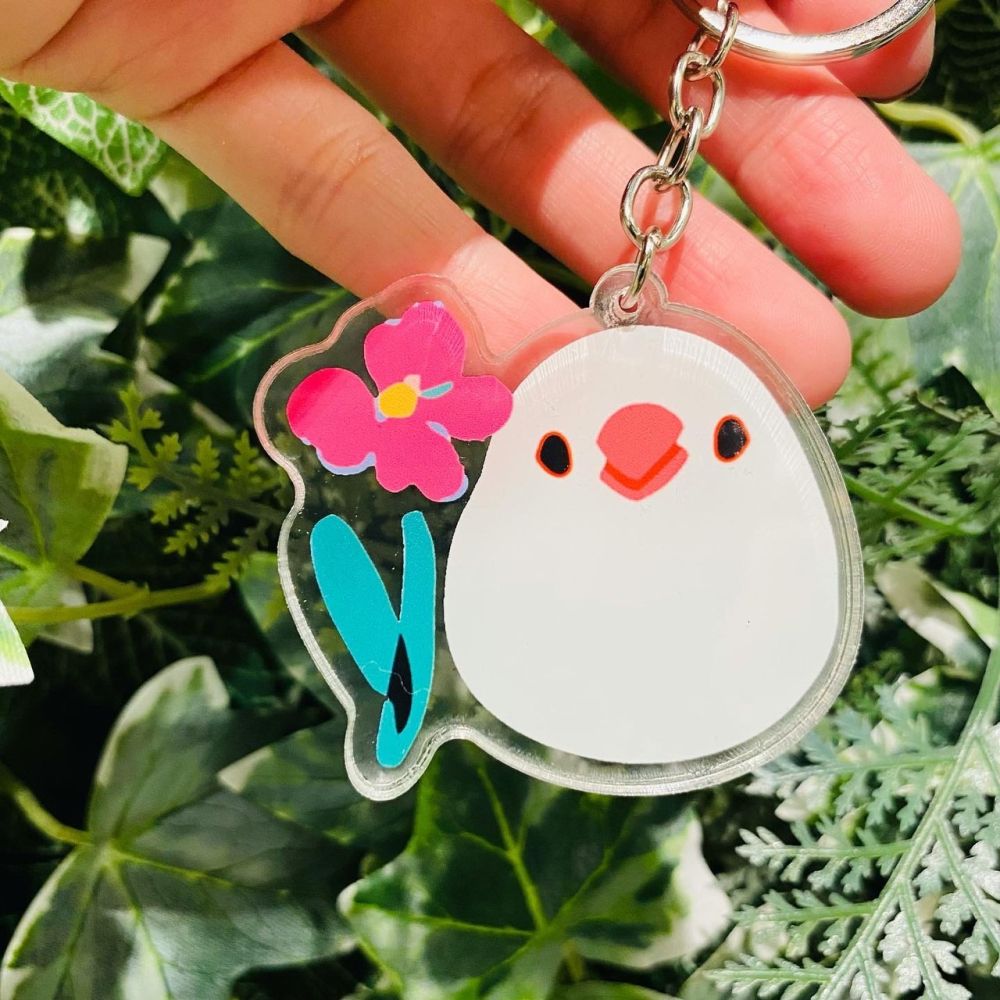【啾啾的型男日記】文鳥、鸚鵡原創鑰匙圈 持續增加中+