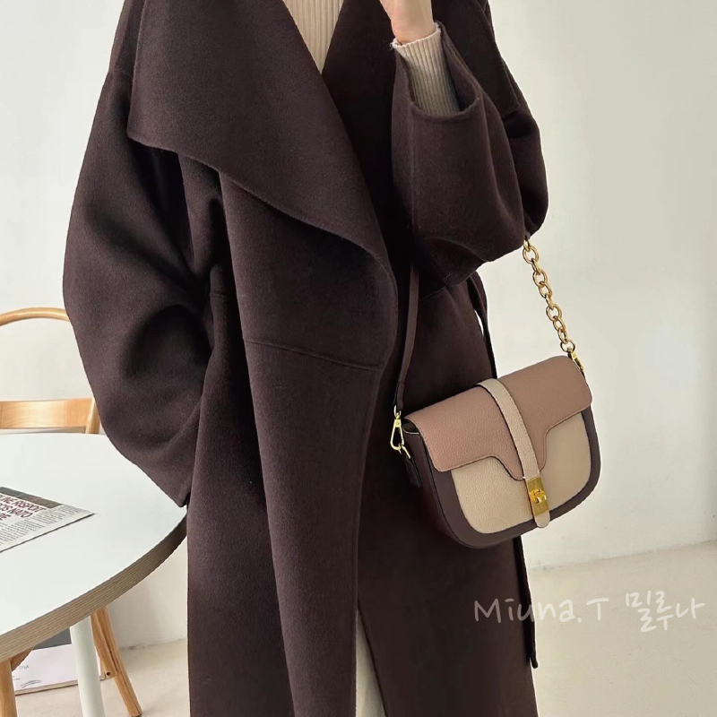 👜小牛皮時尚馬鞍包