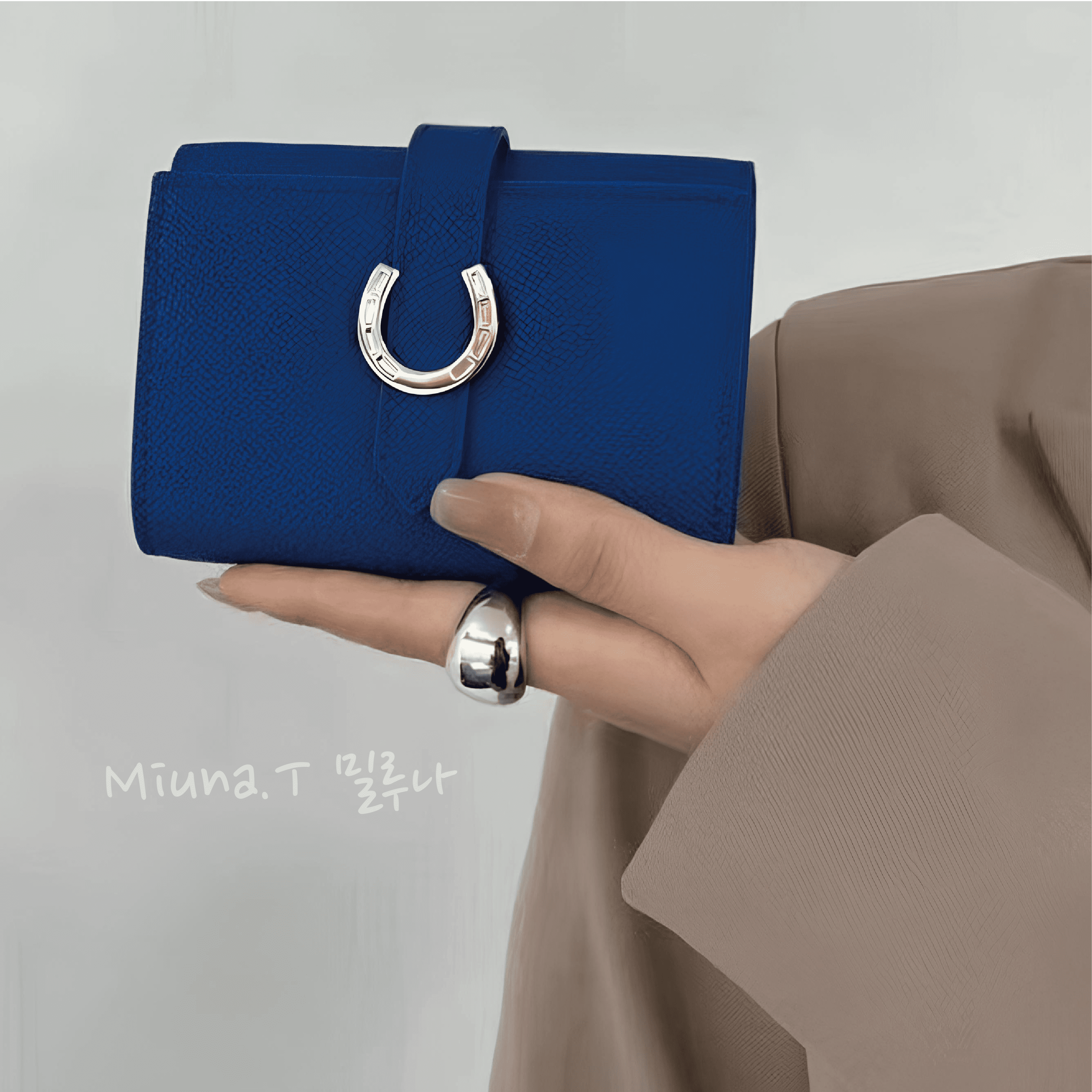 牛皮三折多卡層短夾