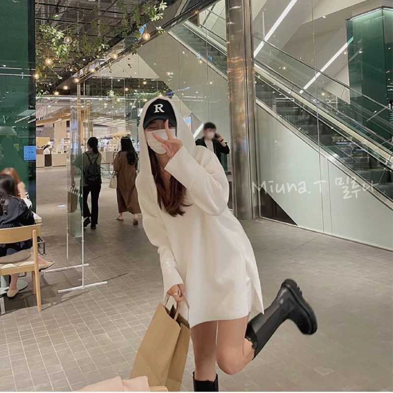 🧡韓國onthemode 連帽坑條紋休閒套裝