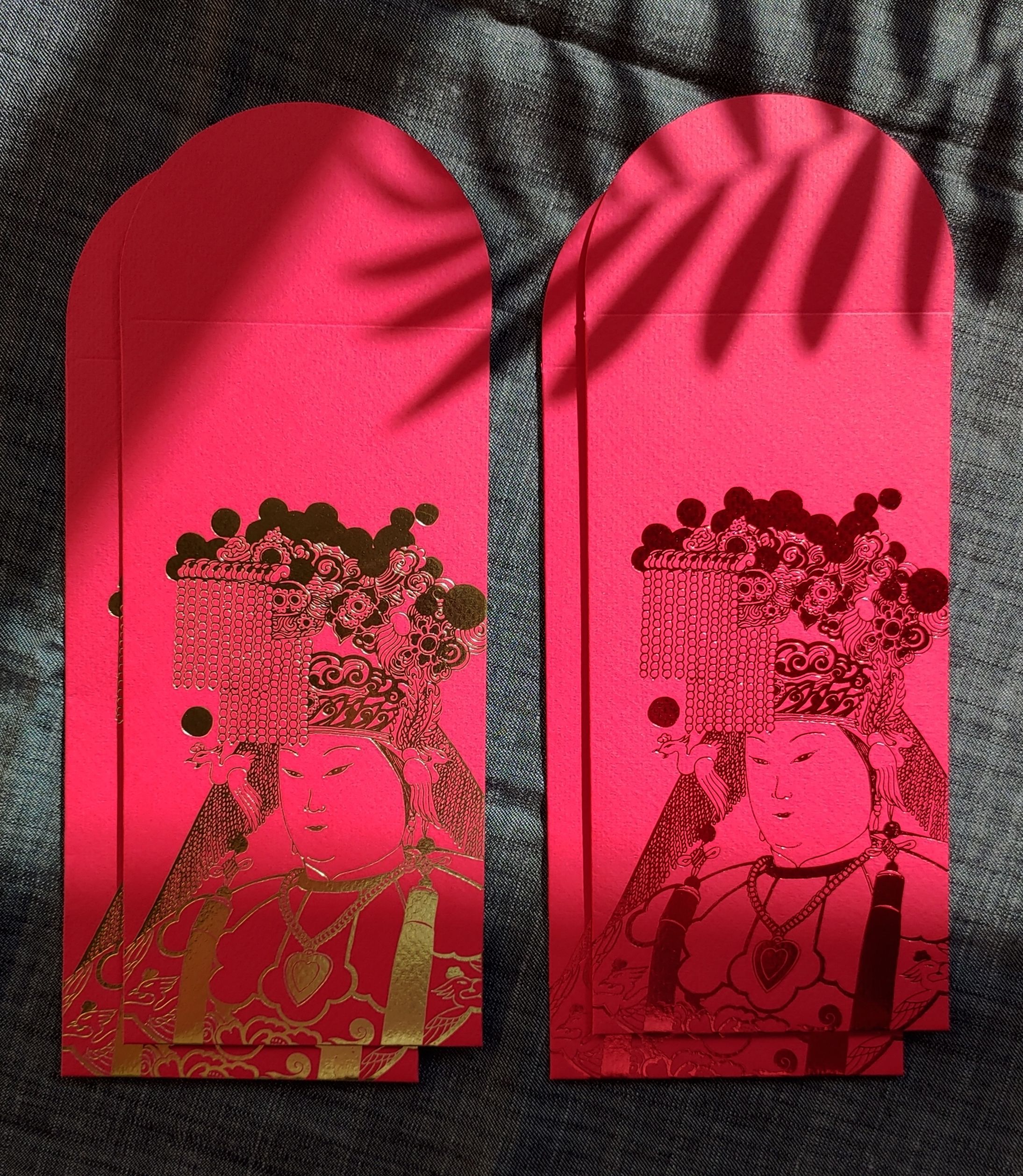 手繪媽祖紅包袋