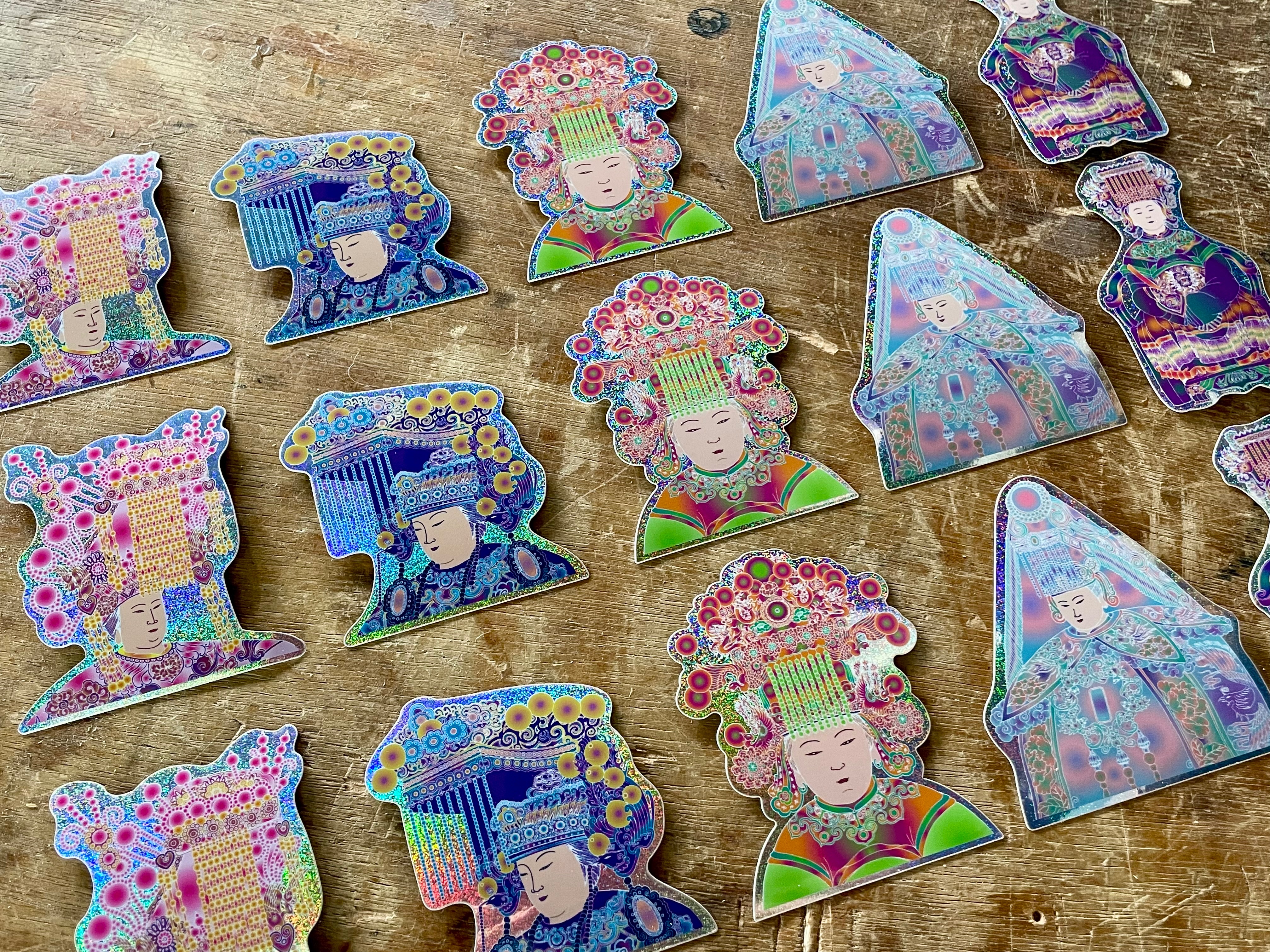 神光閃閃媽祖貼紙