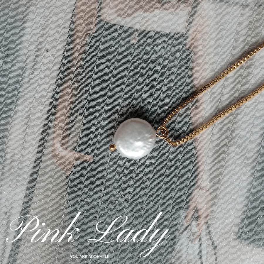 粉女飾『318 巴洛克珍珠-片珠細鍊款（金／銀）』現貨。天然珍珠 金銀 歐美風。珍珠項鍊 珍珠項鏈 吊墜項鍊 垂墜項鍊