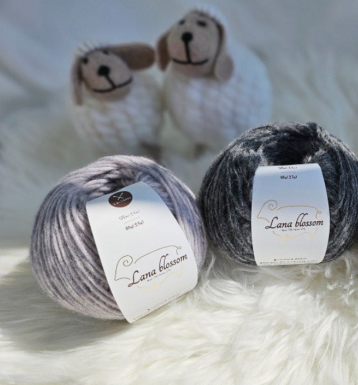 ʟᴀɴᴀ ʙʟᴏꜱꜱᴏᴍꜱ-韓國製羊毛混紡線