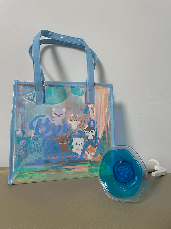 [Born To Beat]水藍雷射果凍提袋