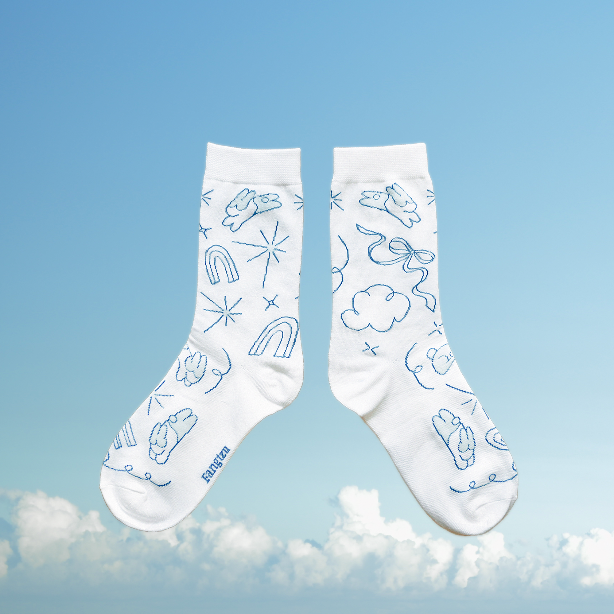 現貨｜去彩虹散步 中筒襪