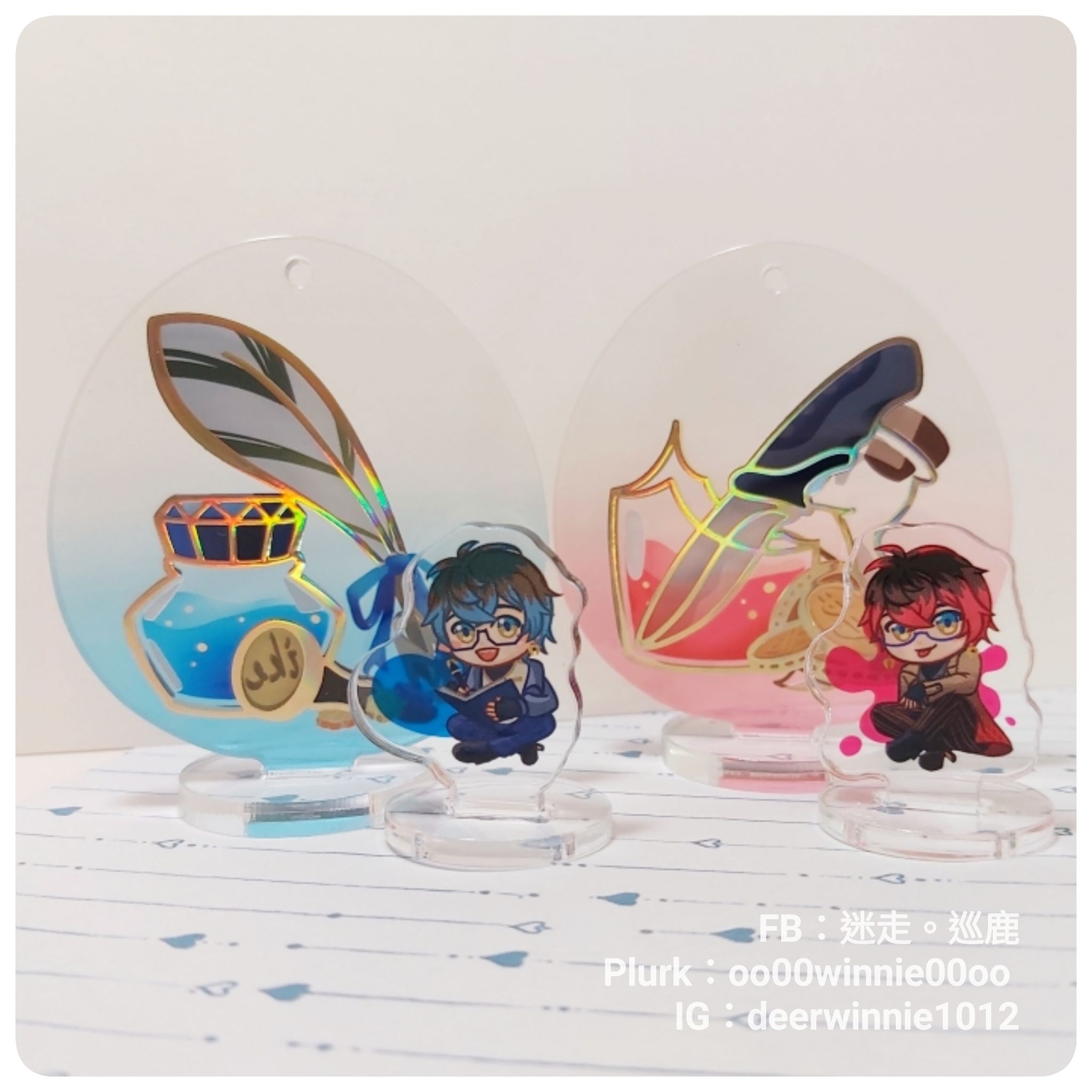 ike＆eki燙金立牌套組