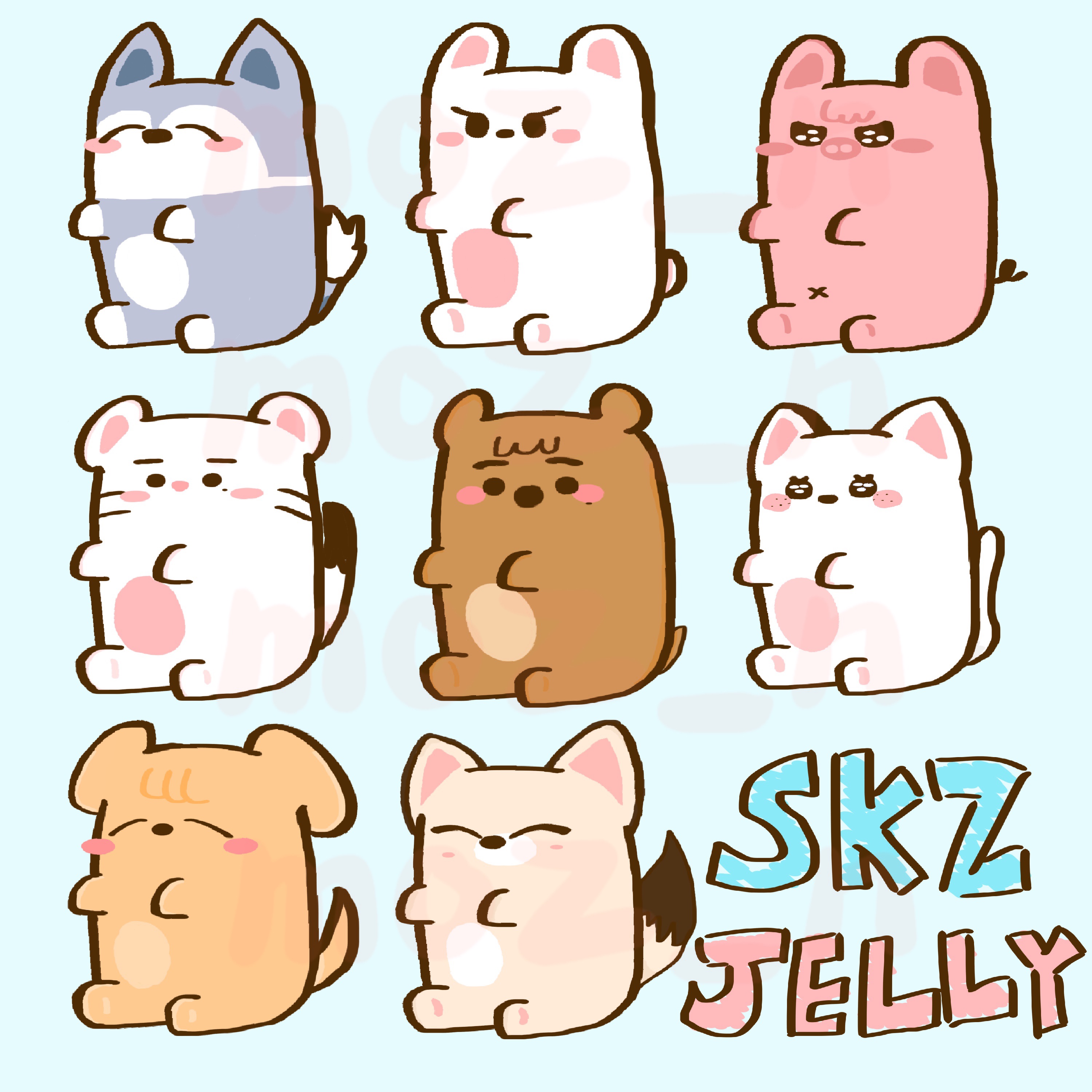 SKZ JELLY JELLY KEYRING