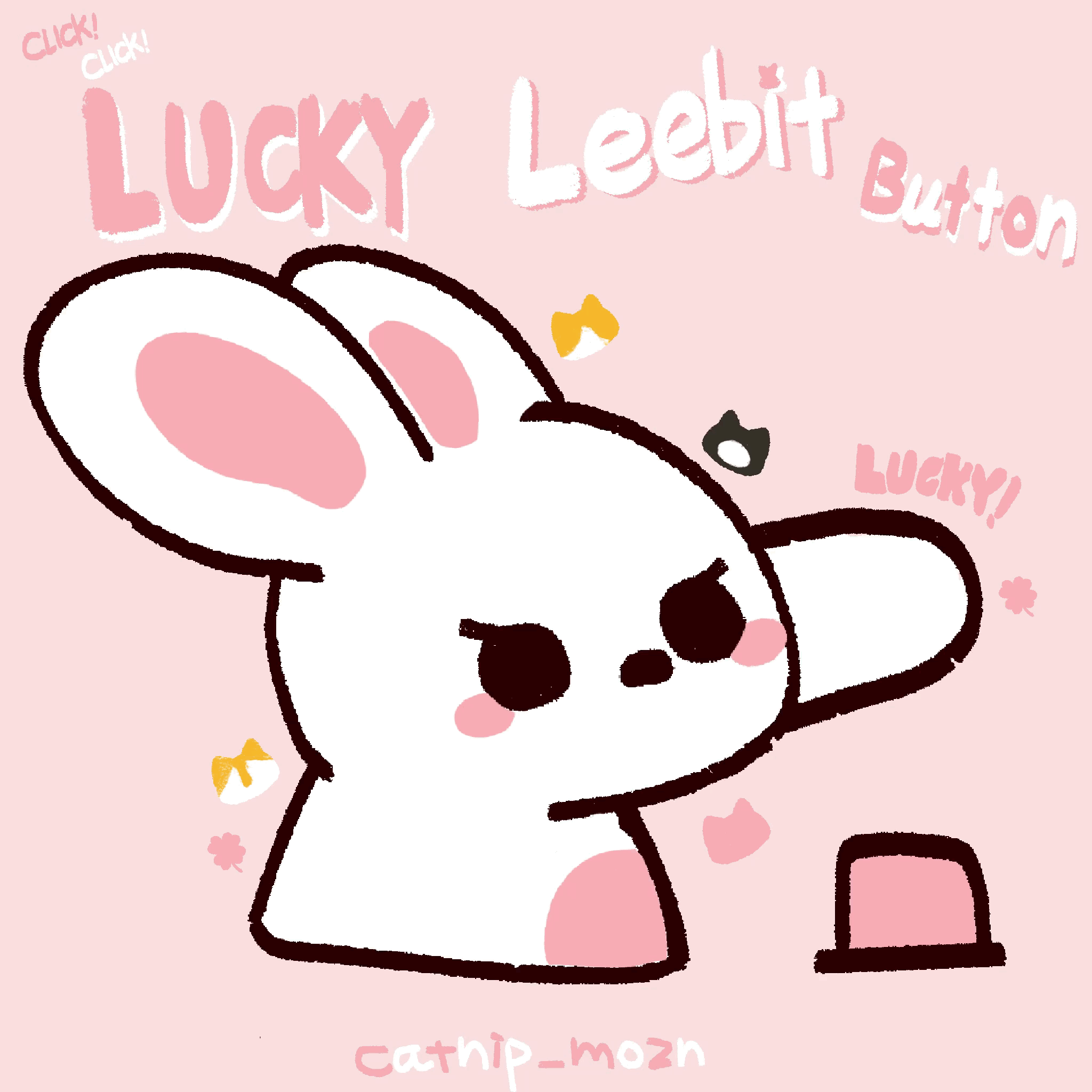 click!click!Lucky Leebit button!李比幸運立牌